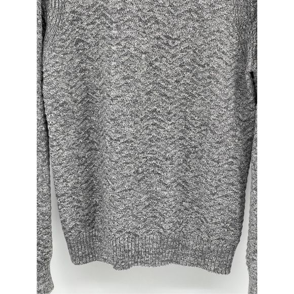 Banana Republic Cardigan Sweater Men Large Gray Button Down Mock‎ Neck Knit - Picture 13 of 13